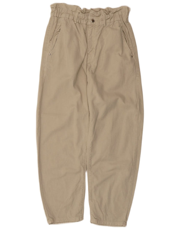 Pantaloni corti da donna Zara EU 42 Large W32 L25 Cotone beige