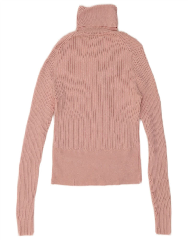 Top corto Zara da donna con collo alto UK 12 Viscosa rosa medio