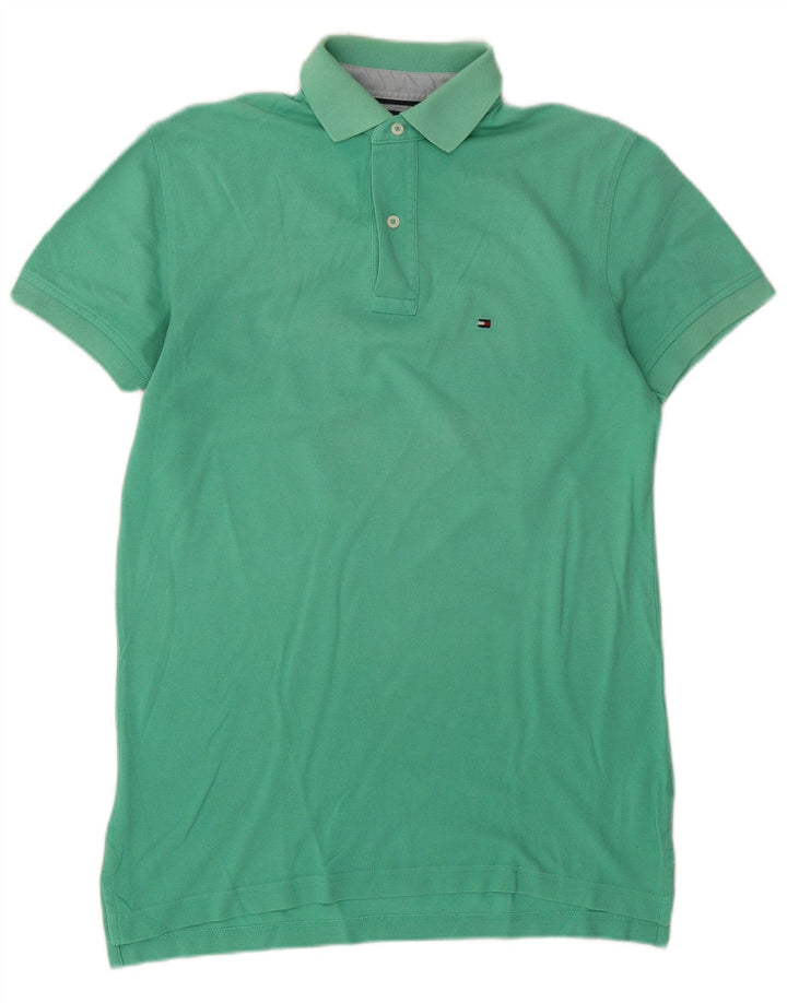 Polo da uomo Tommy Hilfiger piccola in cotone verde