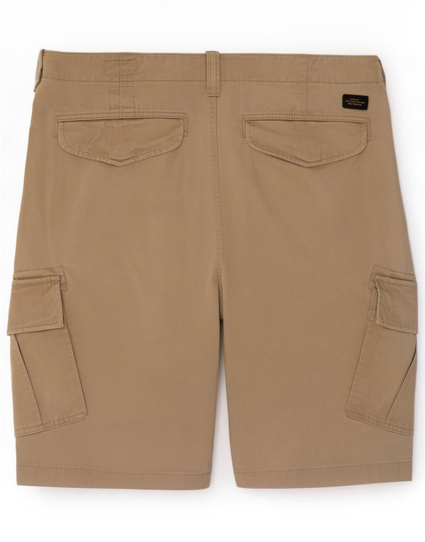 Superdry Pantaloncini cargo da uomo grandi W36 in cotone beige