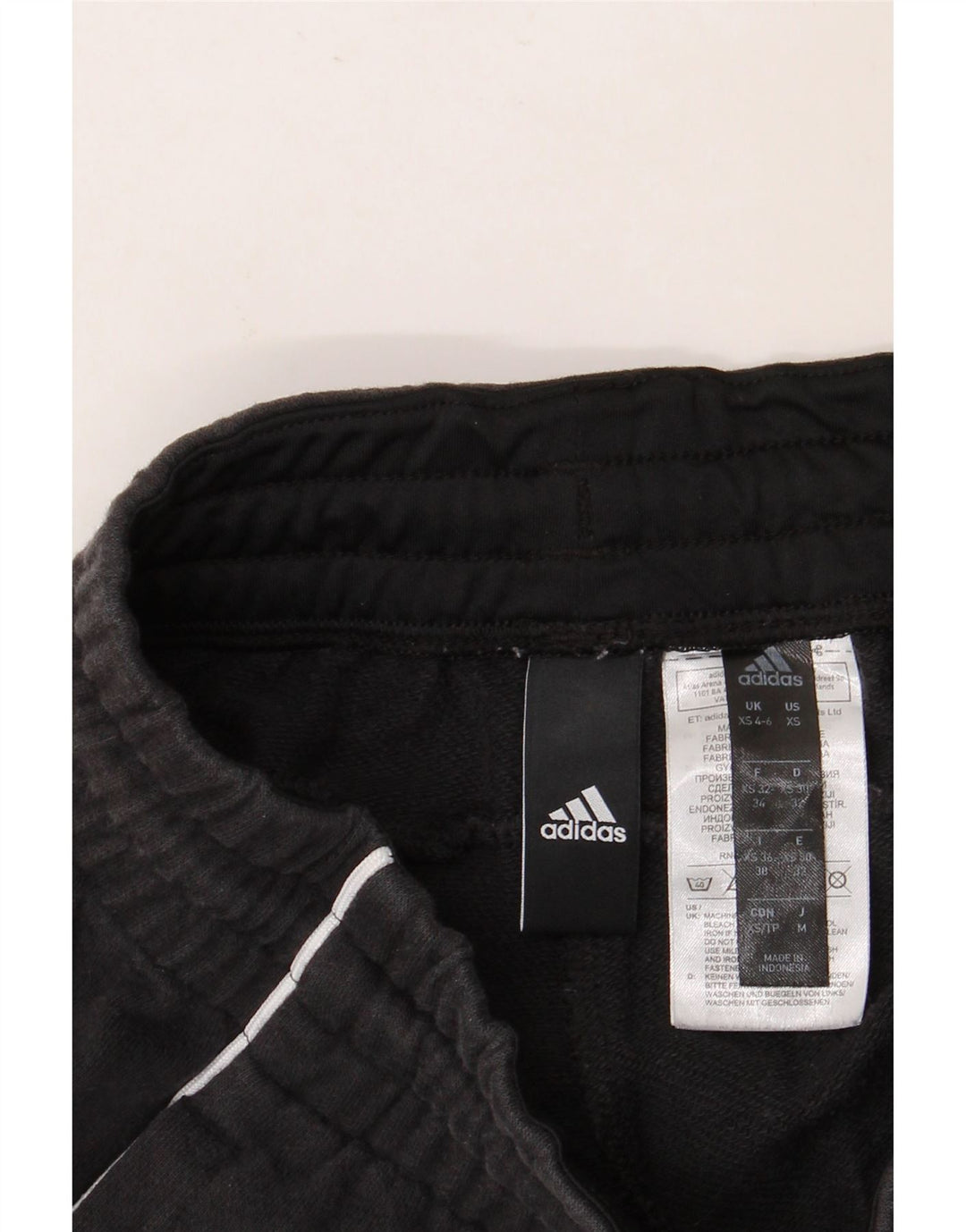 Pantaloni da tuta da donna ADIDAS UK 4/6 XS cotone nero