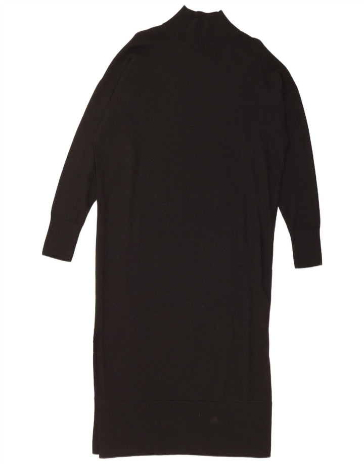 Abito maglione oversize maxi da donna Cos UK 10 piccolo in lana nera
