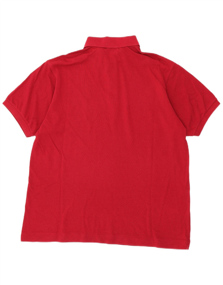 Polo da uomo LACOSTE taglia 6 XL in cotone rosso