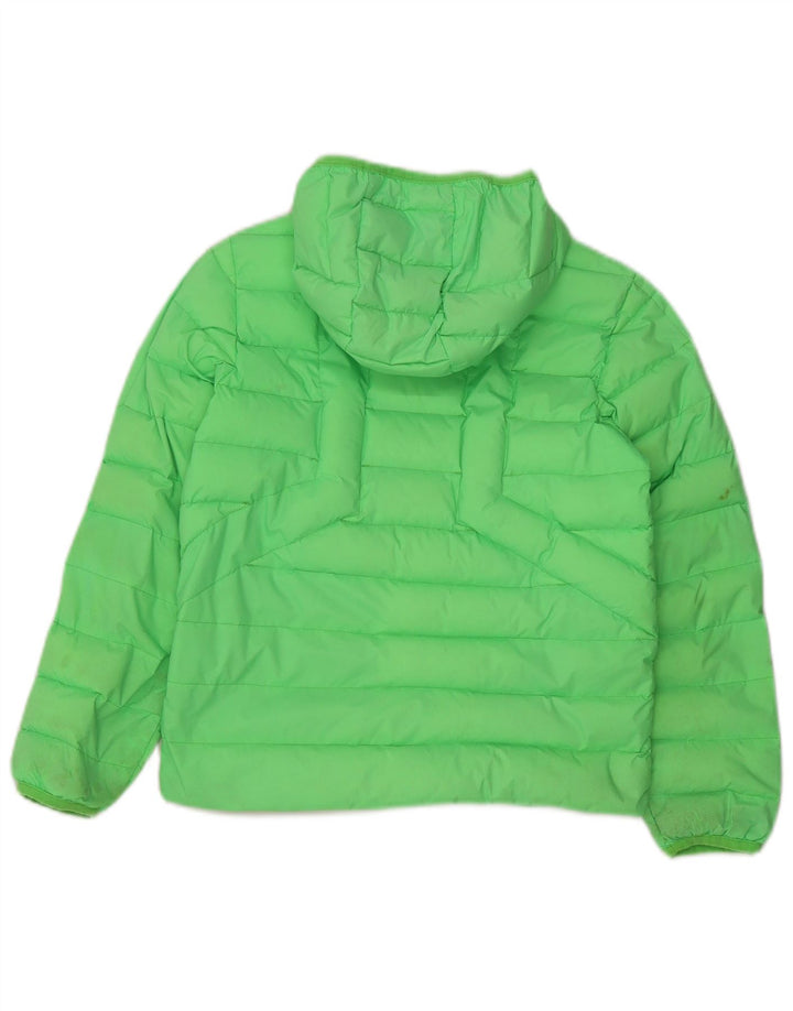 Giacca imbottita con cappuccio Diesel da bambino 10-11 anni in nylon verde
