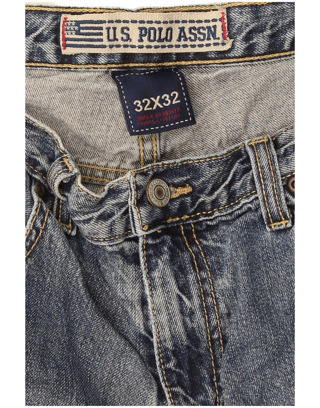 Polo Assn. Jeans dritti da uomo W32 L32 Blu