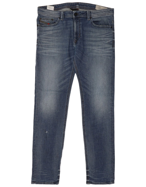 Jeans slim da uomo Diesel Thavar W38 L34 cotone blu