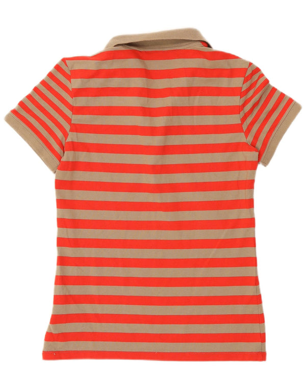 Polo Nike da donna UK 10/12 a righe rosse medie