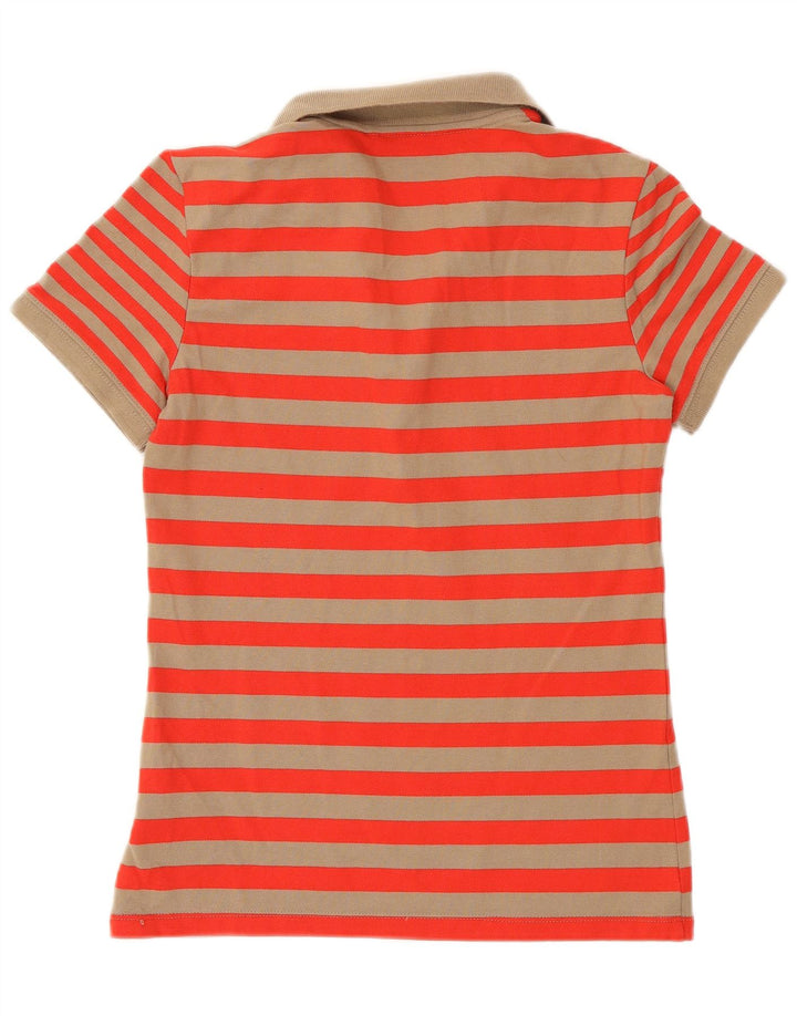 Polo Nike da donna UK 10/12 a righe rosse medie
