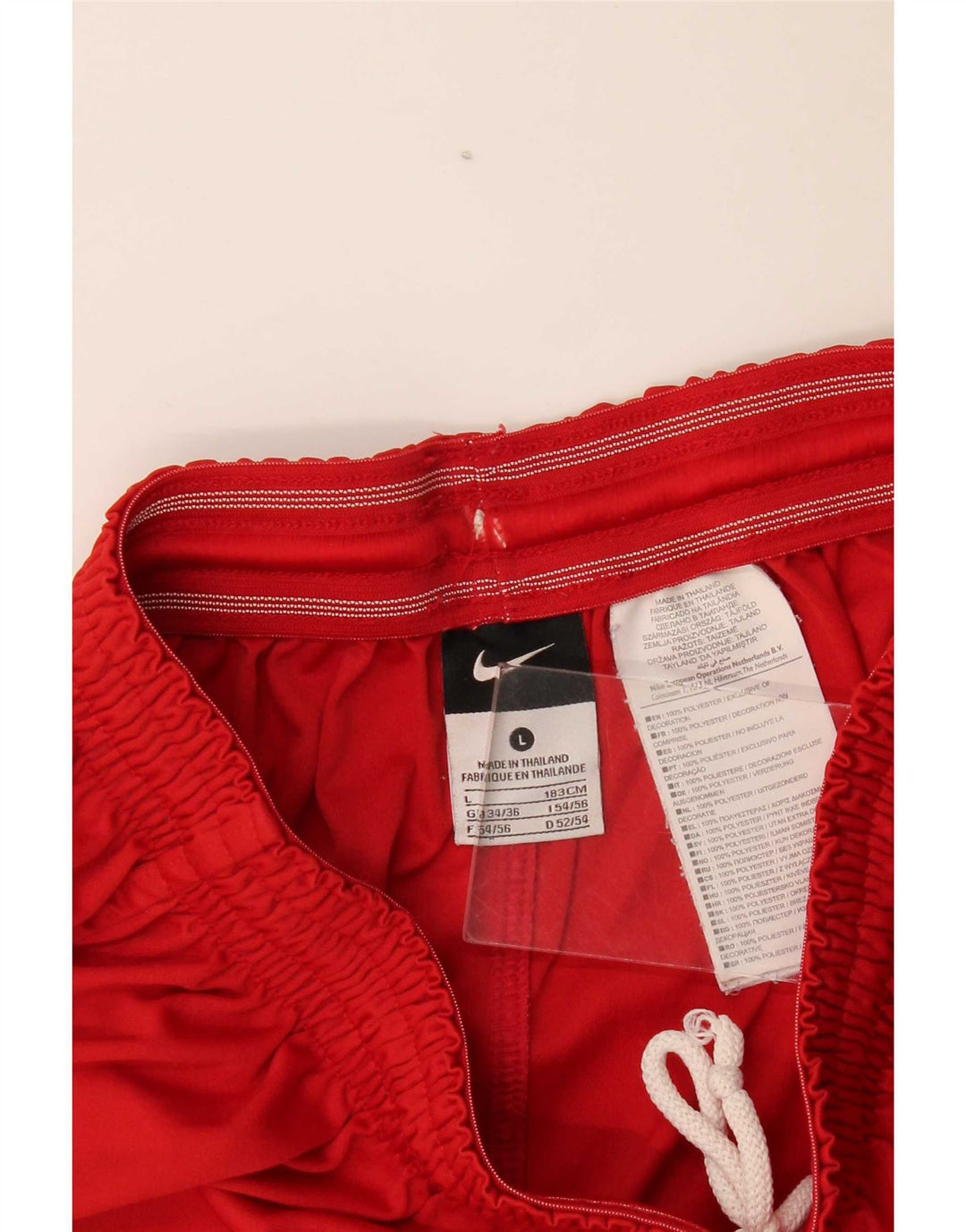 Pantaloncini sportivi grafici Nike da uomo UK 34/36 Large Rosso Poliestere
