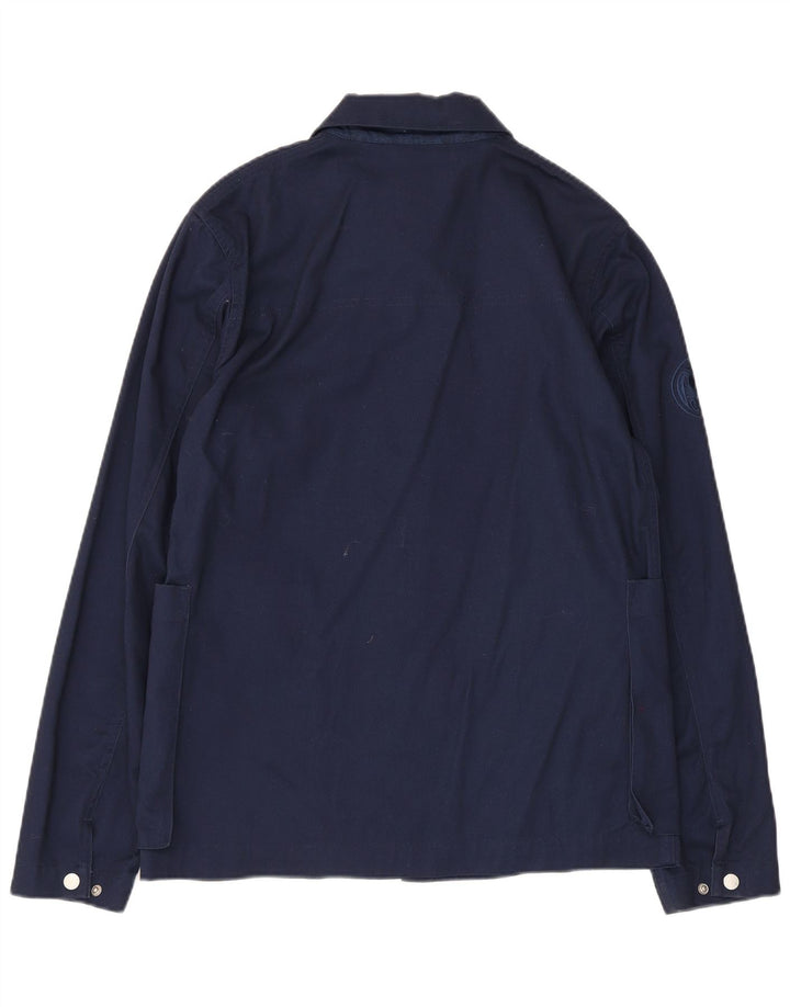 Giubbotto bomber da uomo Pretty Green UK 36 piccolo cotone blu navy