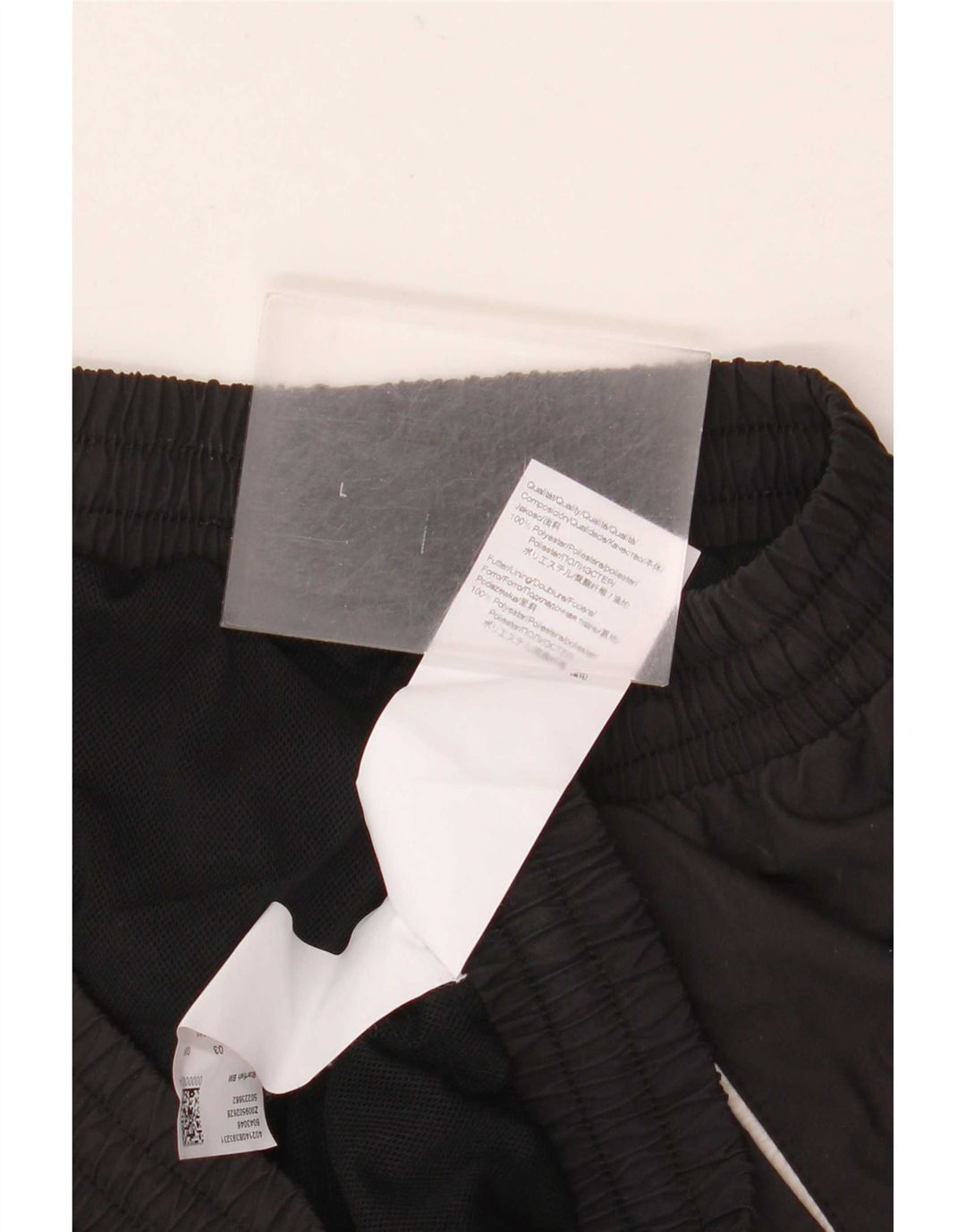 Pantaloncini da bagno grafici da uomo Hugo Boss grandi in poliestere nero