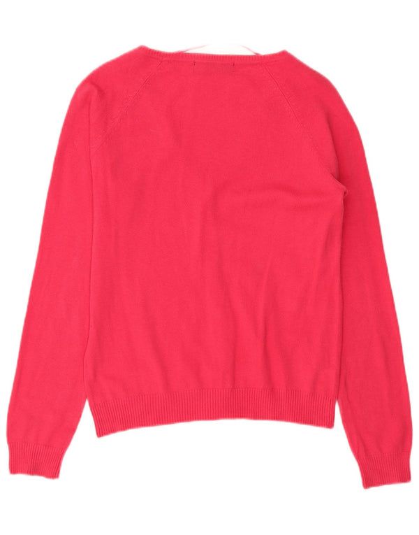 Maglione cardigan da donna Zara UK 14 grande rosa