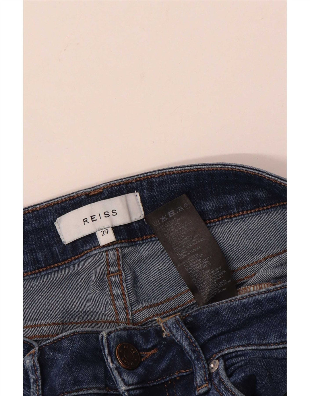Jeans skinny da donna Reiss W29 L30 Blu