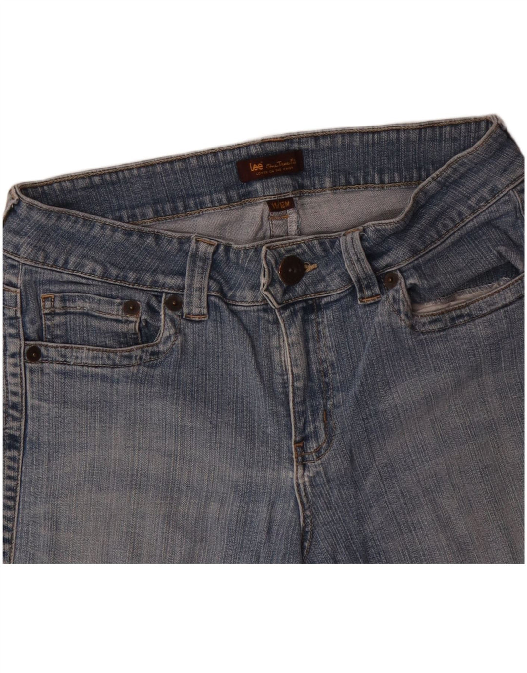 Pantaloncini di jeans da donna LEE US 11/12 Large W32 Cotone blu