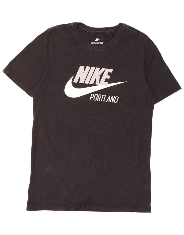 T-shirt grafica da uomo Nike Top Small in cotone nero