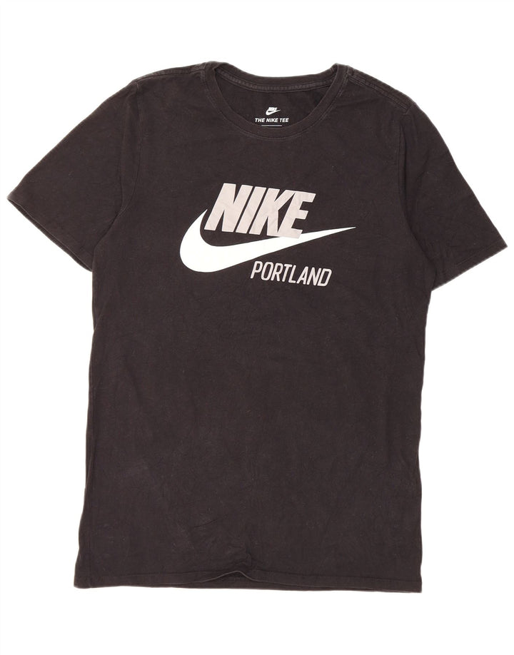 T-shirt grafica da uomo Nike Top Small in cotone nero