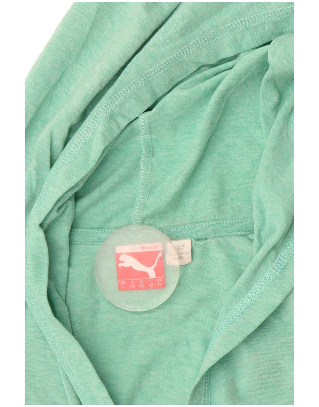 Felpa con cappuccio da donna PUMA UK 14 grande verde