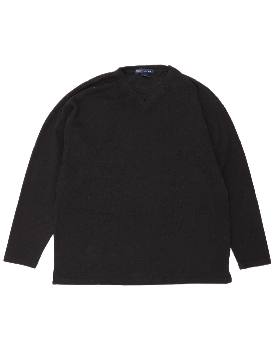 Top Essential da uomo a maniche lunghe grande nero in poliestere
