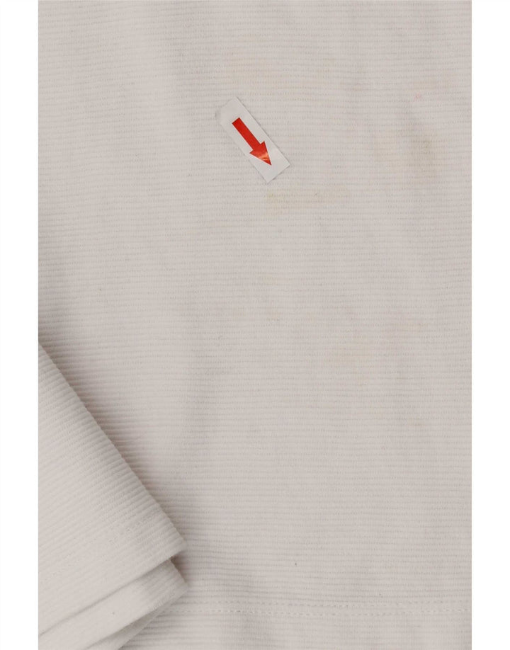 T-shirt Zara da donna Top UK 10 piccola in cotone bianco