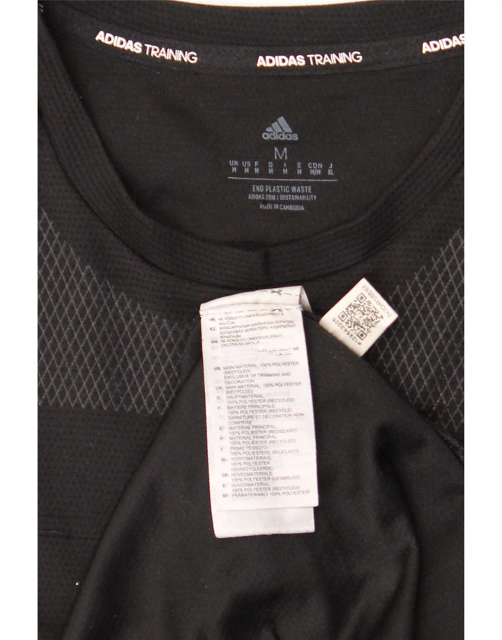 T-shirt Adidas Aeroready da uomo, media, in poliestere nero