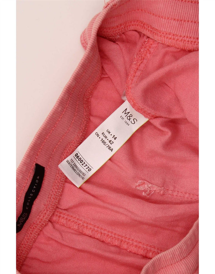 Pantaloncini da donna Marks & Spencer UK 14 Large W34 Lino rosa