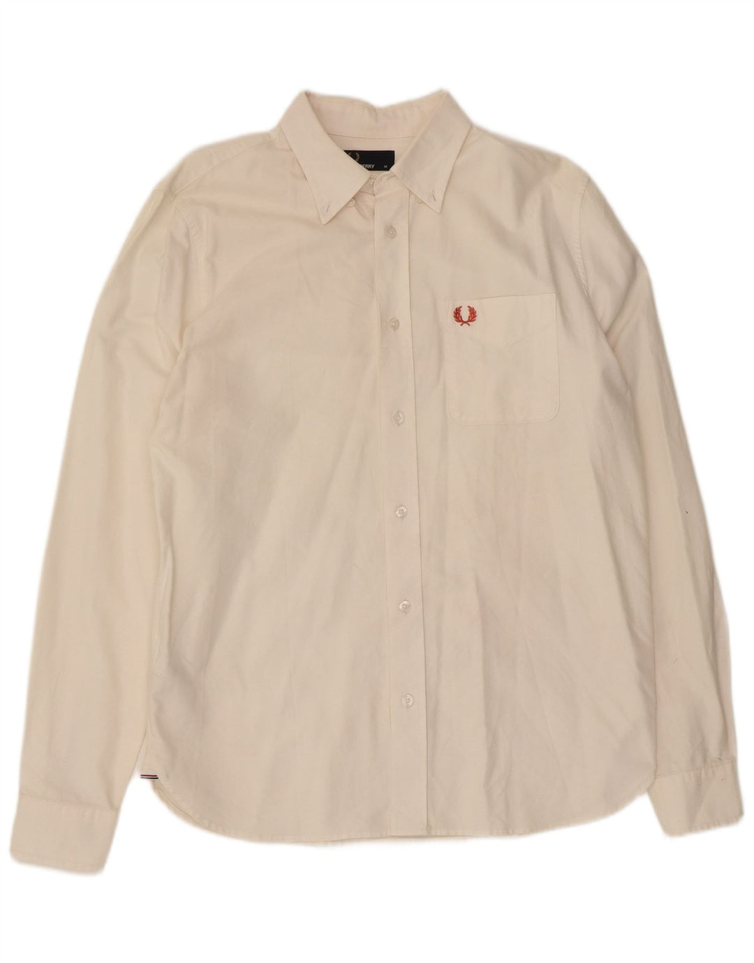 Camicia da uomo Fred Perry in cotone bianco medio