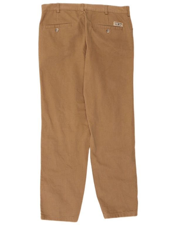 Pantaloni casual dritti da uomo Navigare Yachting IT 50 Large W34 L29 Marrone