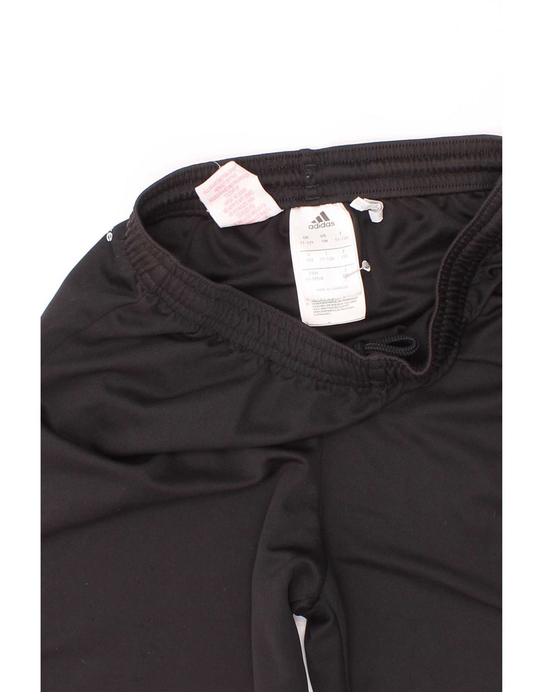 Pantaloncini sportivi Adidas da ragazzo 11-12 anni in poliestere nero