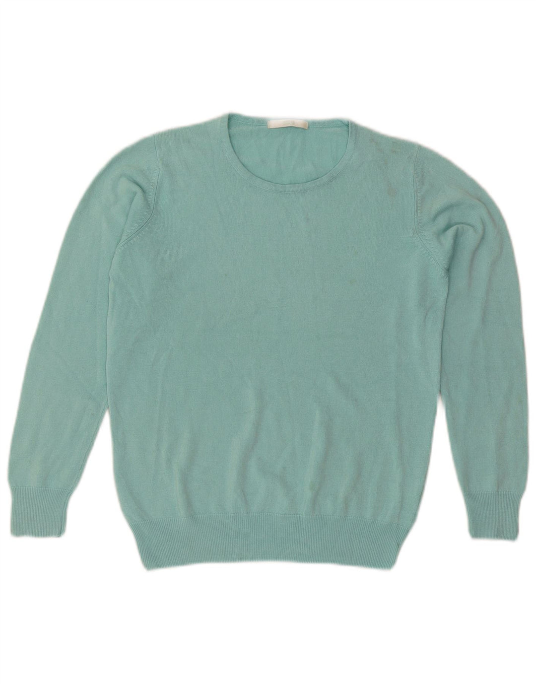 Maglione maglione girocollo da donna Marks & Spencer UK 10 piccolo turchese