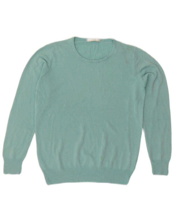 Maglione maglione girocollo da donna Marks & Spencer UK 10 piccolo turchese