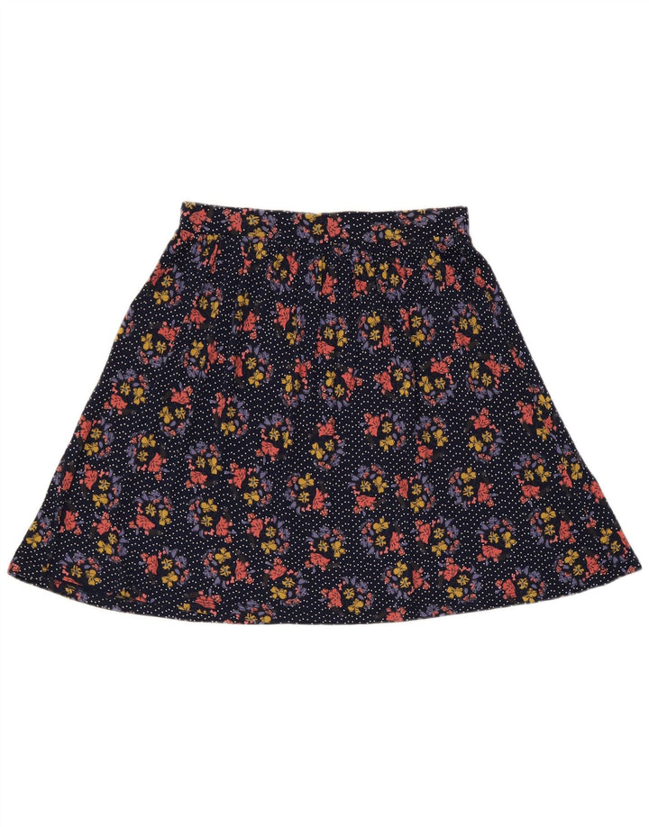 Gonna a trapezio da donna Fat Face UK 12 media W30 viscosa floreale multicolore
