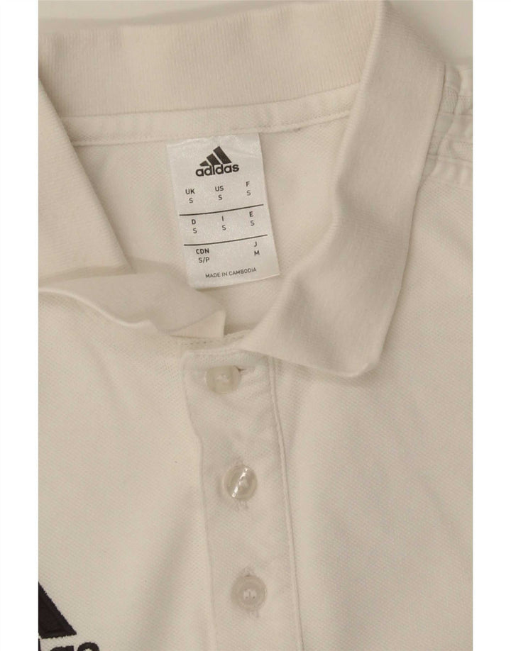 Polo Adidas da uomo piccola bianca
