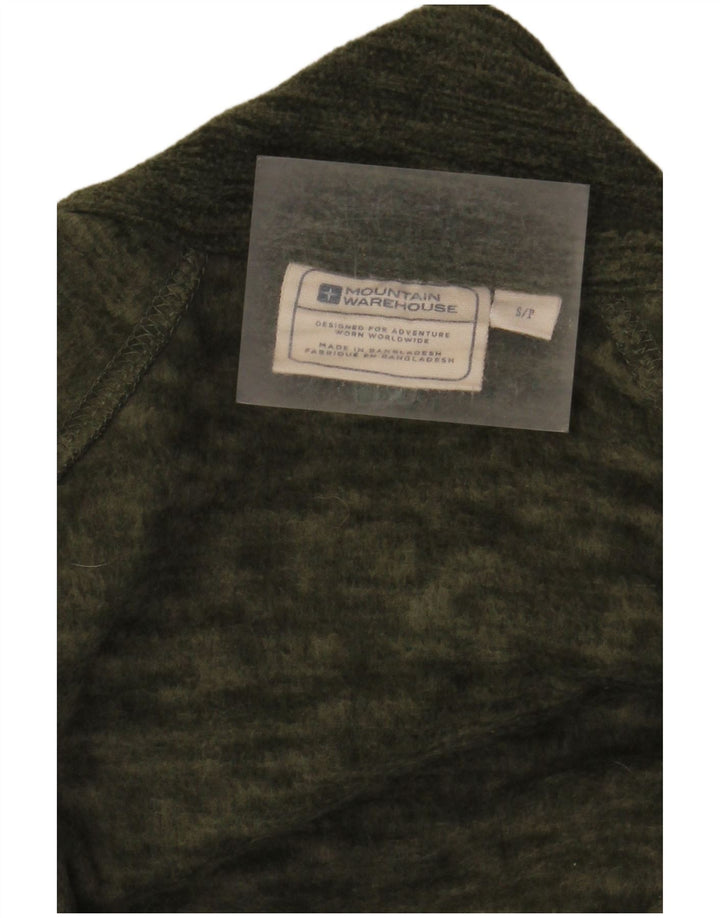 Mountain Warehouse Maglione in pile da uomo con zip e collo piccolo color kaki