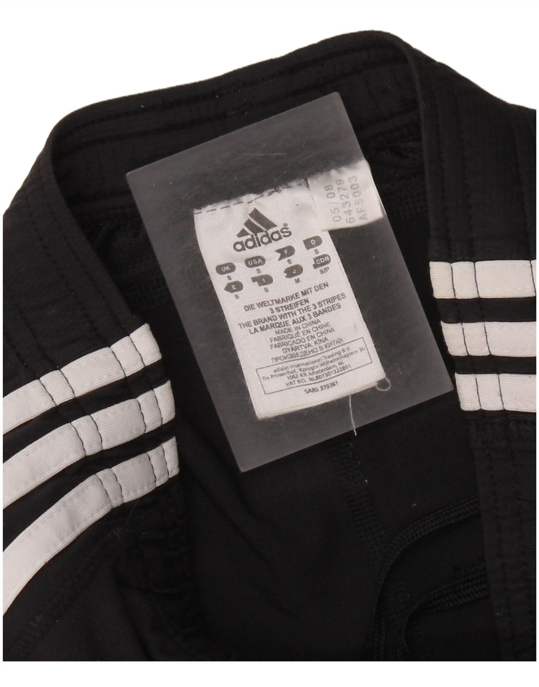 Pantaloni da tuta ADIDAS Climalite da donna UK 10 Small Nero Poliammide