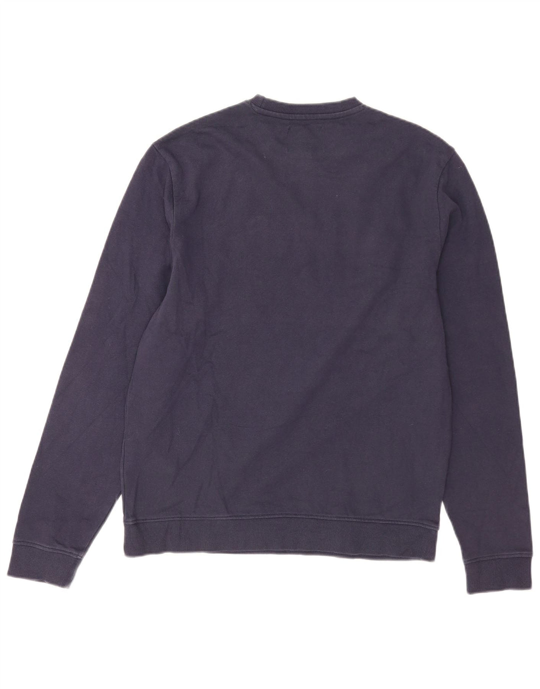 Guess Felpa con grafica da uomo Maglione medio in cotone blu navy