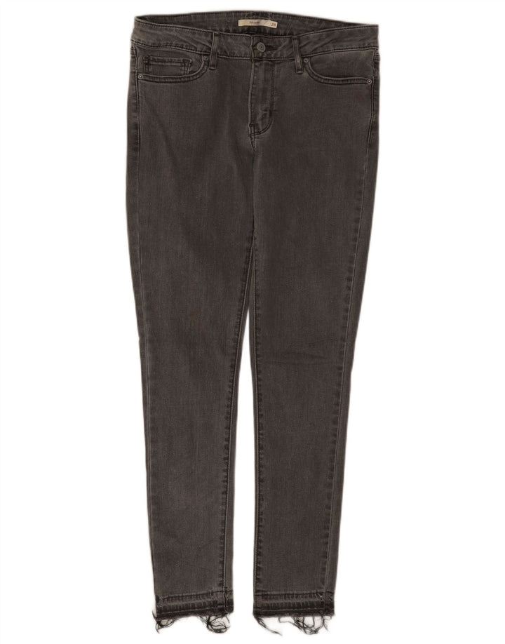 Jeans skinny Levi's 711 da donna W28 L30 cotone grigio