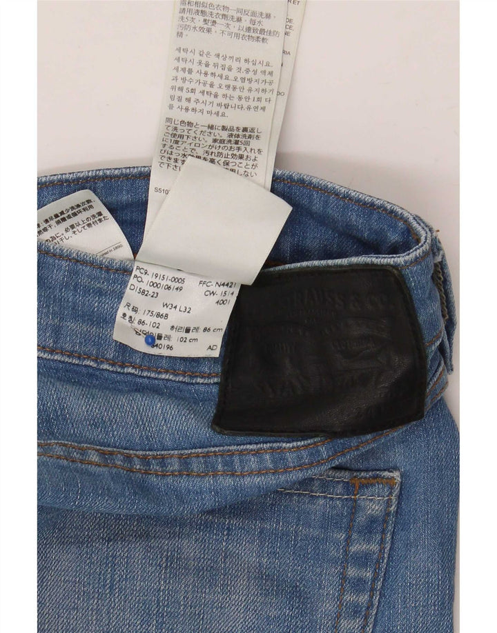 Jeans Levi's Uomo 511 Slim W34 L32 Cotone Blu