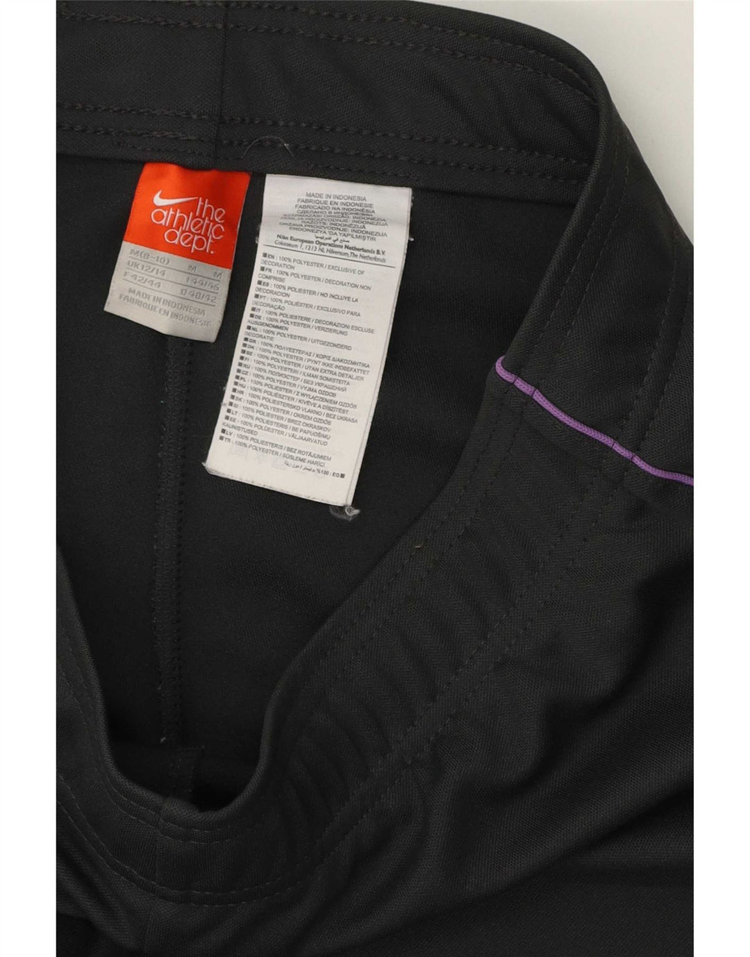 Pantaloni della tuta da donna Nike UK 12/14 Poliestere grigio medio