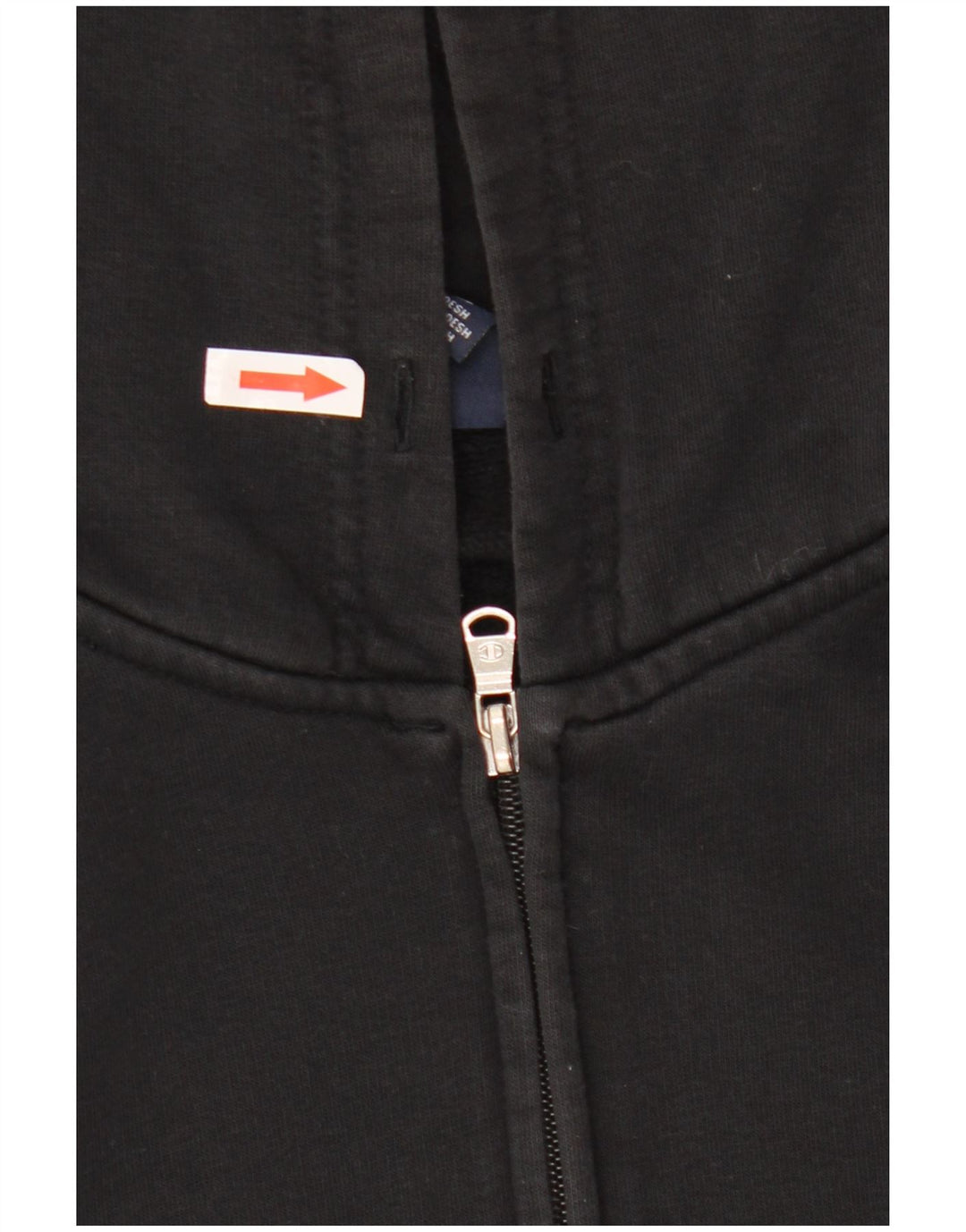 Maglione con cappuccio e zip da uomo Champion grande in cotone nero