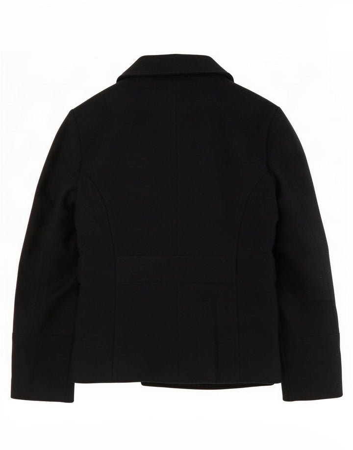 Cappotto da marinaio da donna Zara UK 12 medio in lana nera