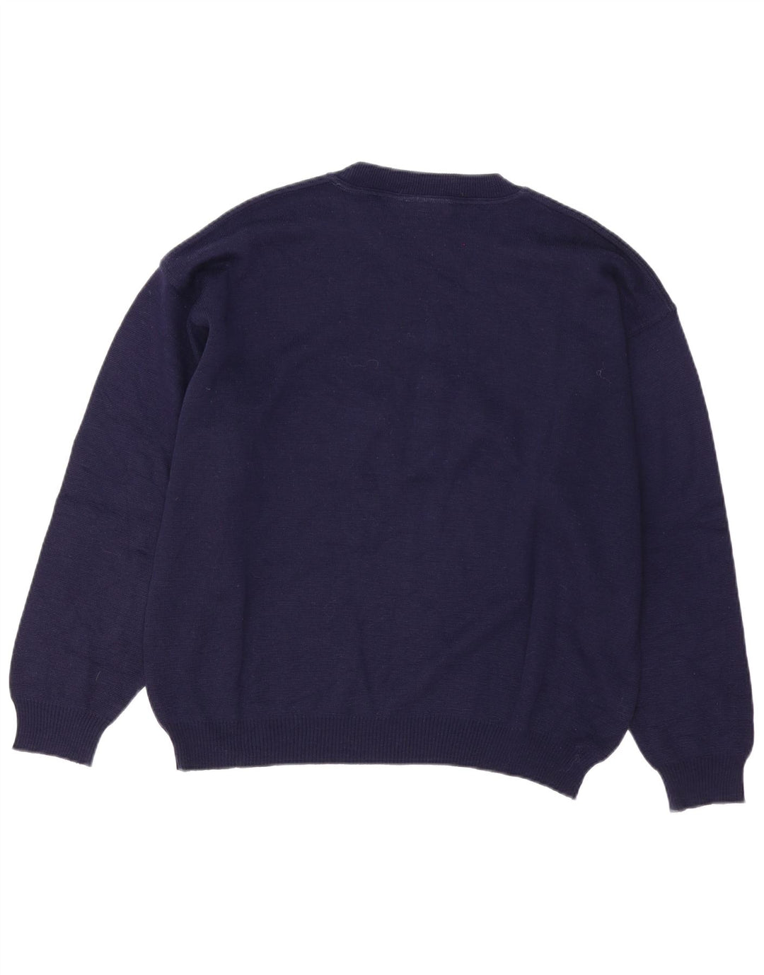 COMPASS CARD Maglione da uomo con grafica girocollo e maglione grande in lana blu navy