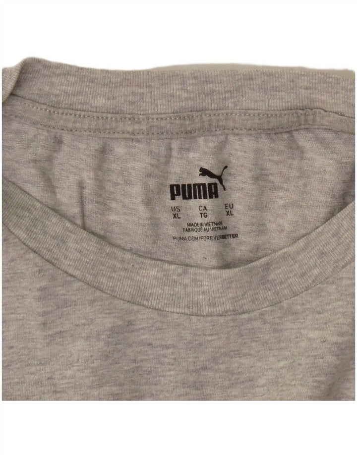 T-shirt grafica da uomo Puma XL XL grigia screziata