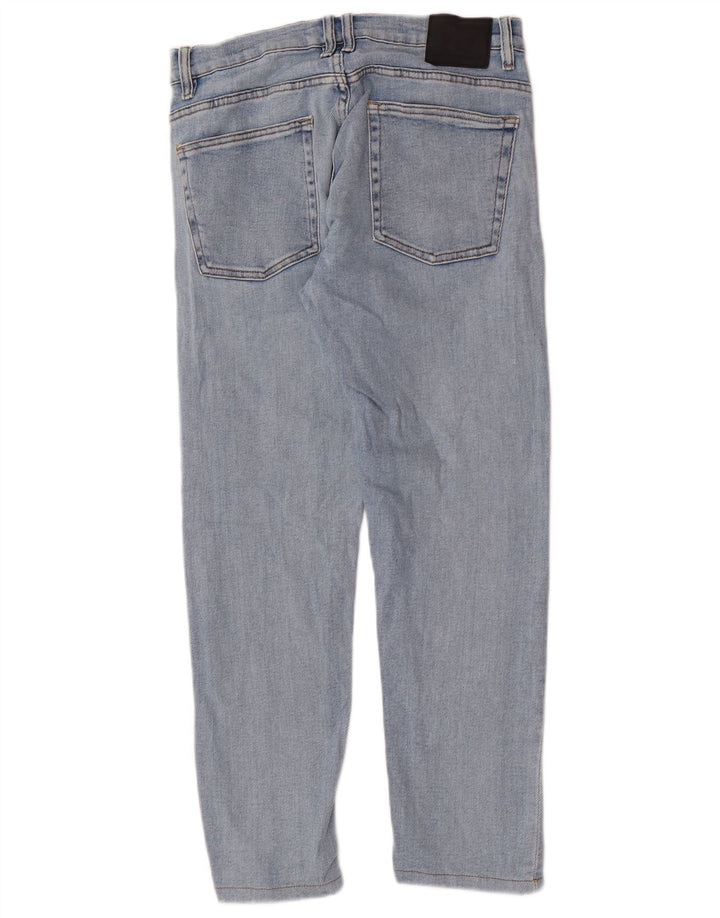 Jeans slim da uomo Zara EU 42 Large W32 L27 Cotone blu