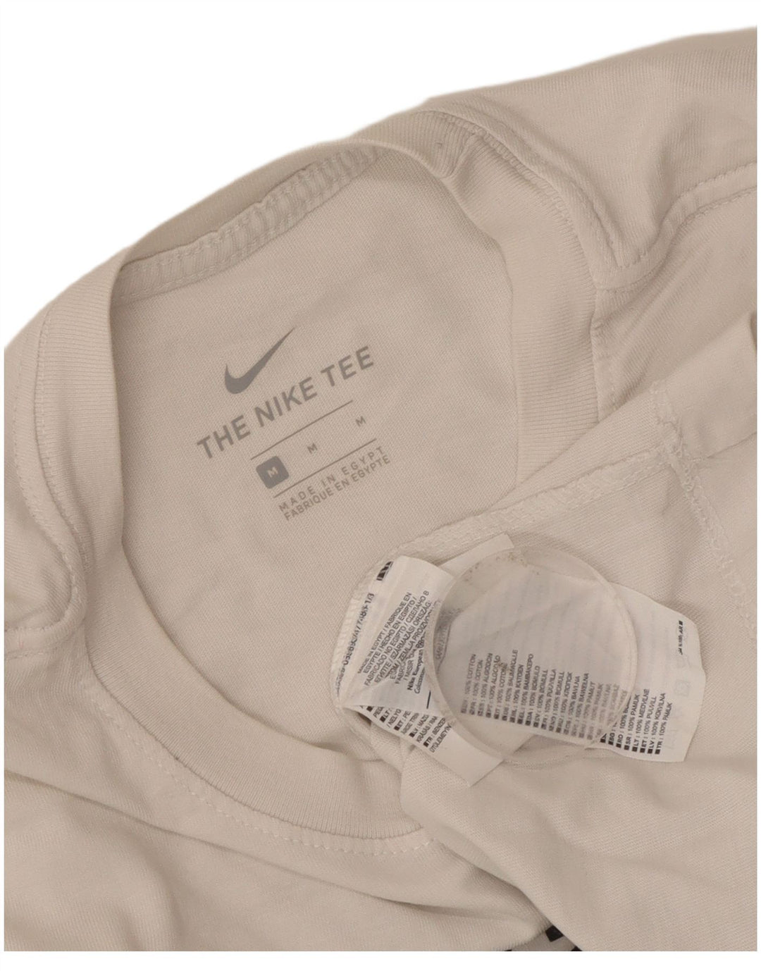 T-shirt grafica da uomo Nike Top in cotone bianco medio