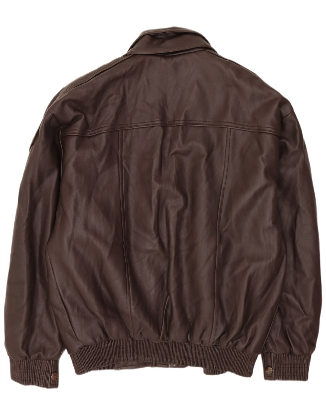 Giacca in pelle vintage da uomo UK 42 XL Marrone