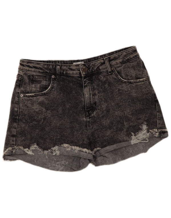 Pantaloni caldi in denim lavaggio acido da donna Carrera IT 46 Large W31 Cotone grigio