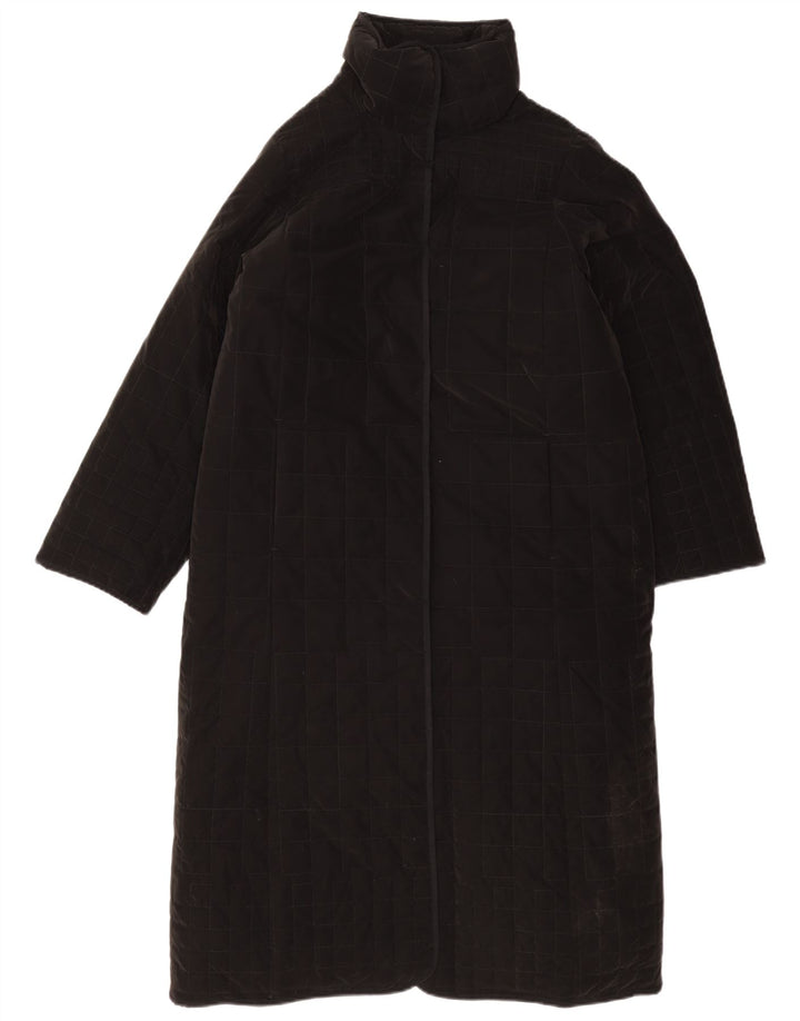 Cappotto imbottito trapuntato da donna Desigual UK 18 XL poliestere nero