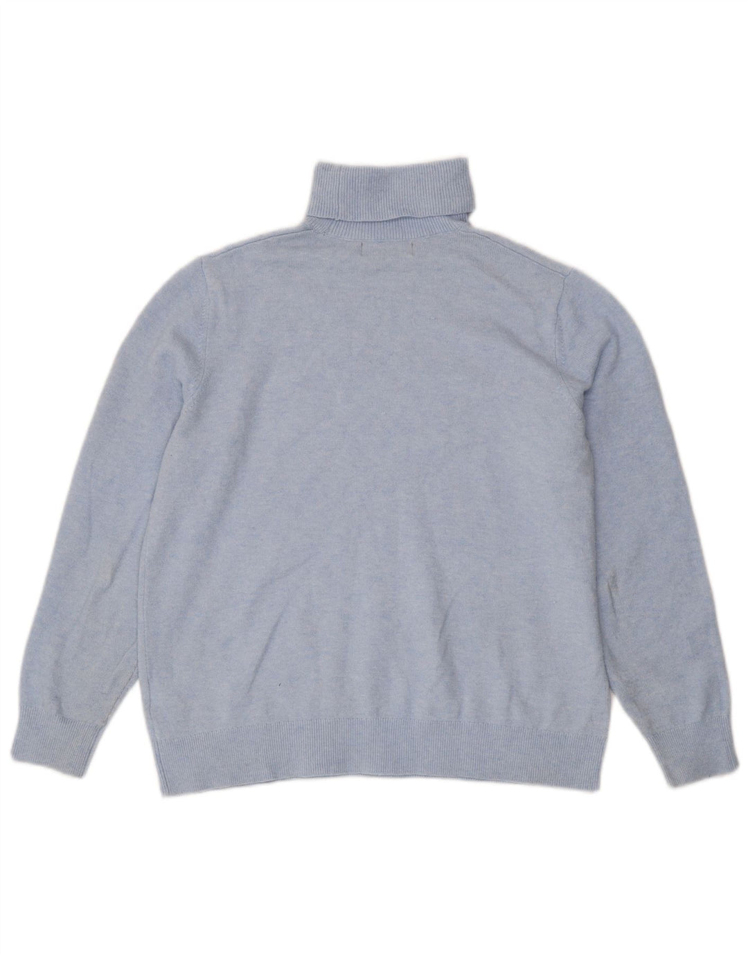 Maglione maglione a collo alto da donna Marks & Spencer UK 14 Poliestere blu medio