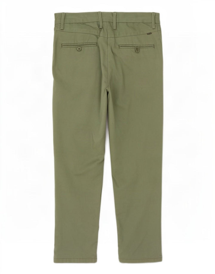Pantaloni chino dritti da uomo Levi's W30 L32 poliestere verde