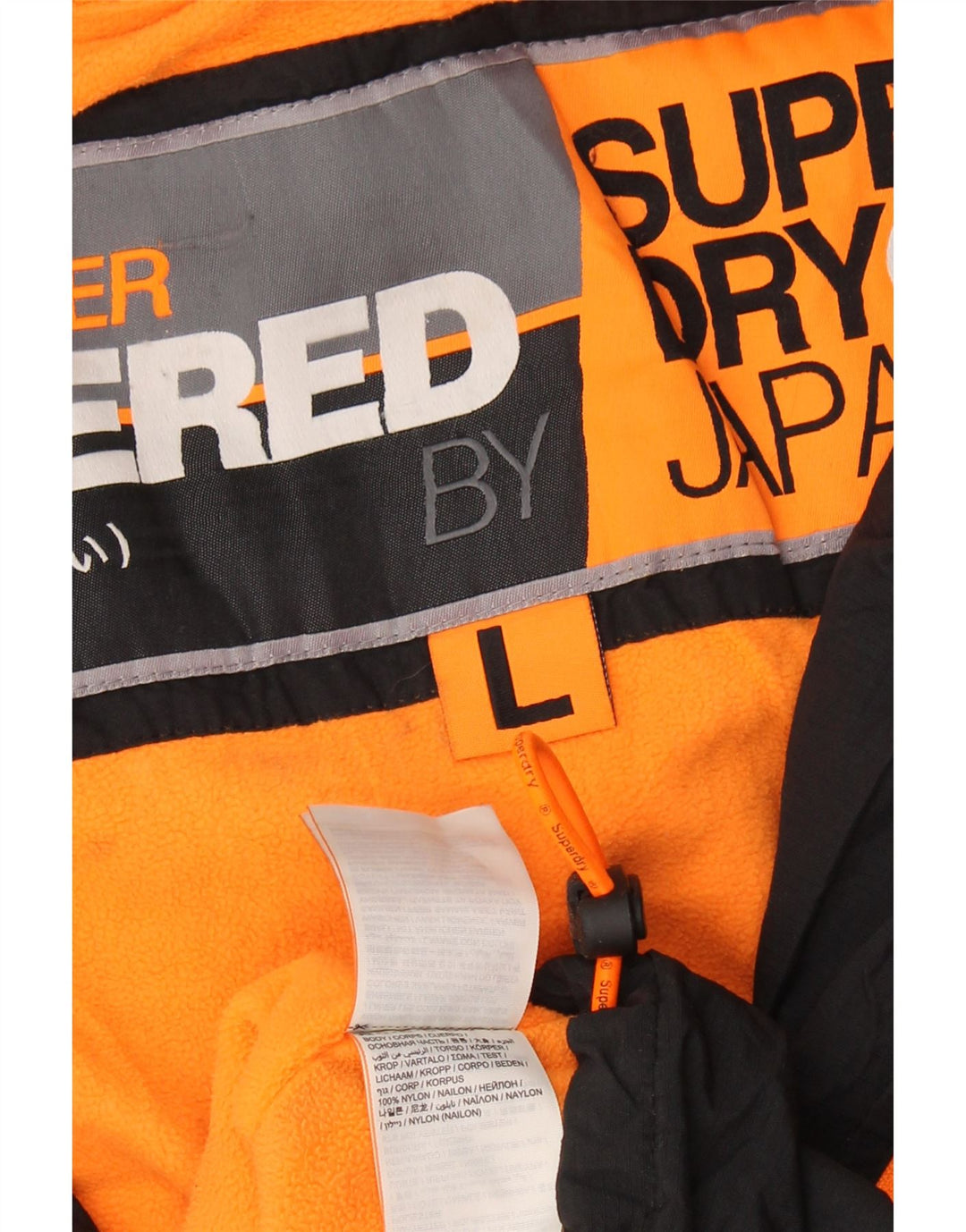 Giacca a vento da donna Superdry UK 16 grande nylon nero